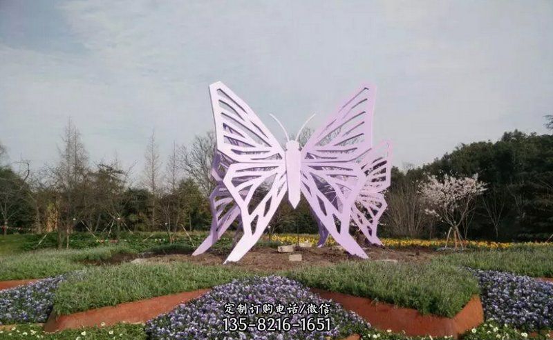 旅游区不锈钢蝴蝶景观雕塑
