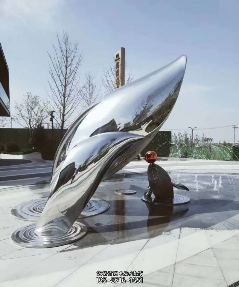 仿真海洋动物海豚贝壳海星雕塑