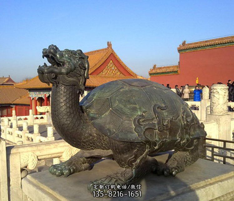 北京故宫龙龟铜雕摆件