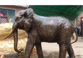 大象公园动物铜雕