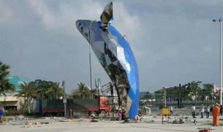 不锈钢广场鲸鱼海洋动物雕塑