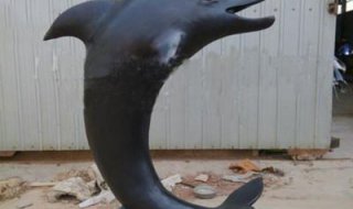 海豚海洋动物喷泉铜雕塑 