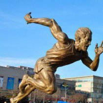 奔跑运动员人物铜雕