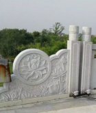 公园景观汉白玉石雕栏板