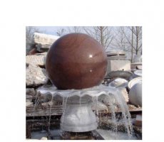 喷泉小型风水球石雕