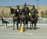 将军骑马广场景观铜雕