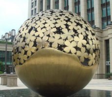广场不锈钢球形景观雕塑