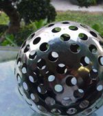 不锈钢球形公园雕塑