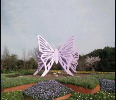 广场不锈钢创意蝴蝶雕塑