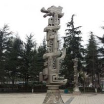 不锈钢龙柱广场景观雕塑