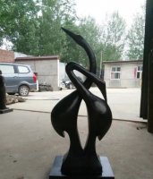 抽象天鹅景观动物铜雕