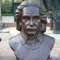 爱因斯坦胸像校园名人铜雕