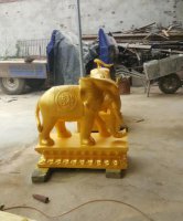 吉祥大象铜雕1