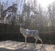 不锈钢园林动物雕塑