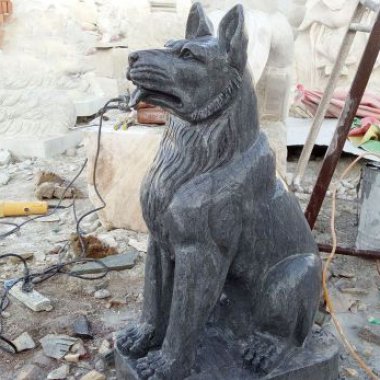 公园动物石雕狗雕塑