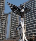 不锈钢天使城市景观雕塑