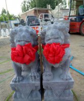 大理石镇宅狮子雕塑庭院招财动物石雕
