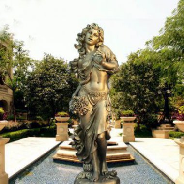 广场铜雕女神像人物雕塑