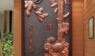 梅兰竹菊办公装饰壁画铜浮雕
