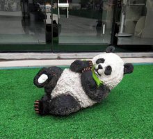 玻璃钢熊猫动物雕塑222