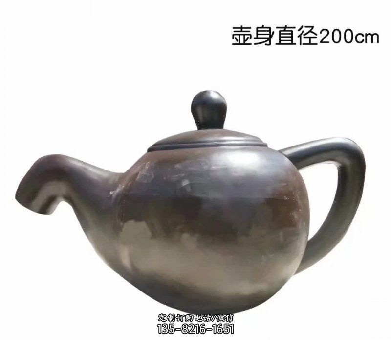 千秋大业铜茶壶景观雕塑