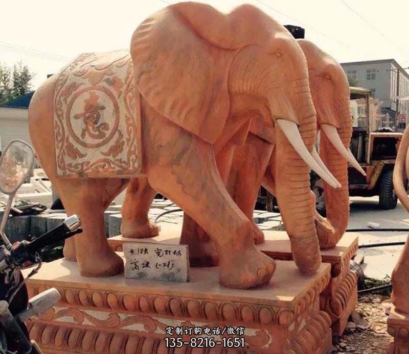 大理石大象雕塑1
