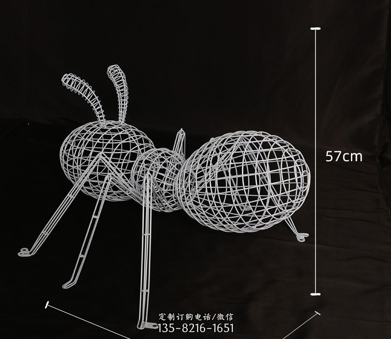 蚂蚁不锈钢镂空雕塑