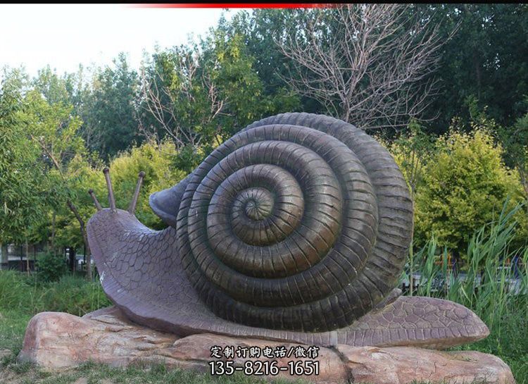 来宾金蜗牛铜雕