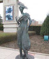 公园青铜少女人物铜雕