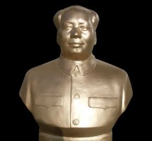毛主席半身铜像