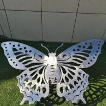 不锈钢镂空蝴蝶景观雕塑