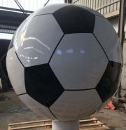 不锈钢足球雕塑 