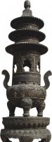 松林古寺铜香炉