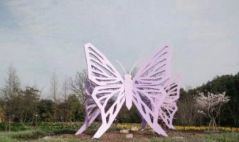 不锈钢旅游区蝴蝶雕塑