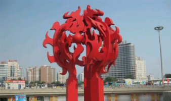 城市不锈钢景观树雕塑