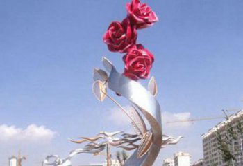 不锈钢玫瑰花，以抽象之美永久记录你的爱