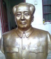 校园毛主席胸像伟人铜雕