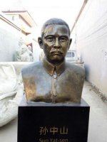 现代名人孙中山先生半身铜雕胸像