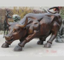 铜雕华尔街牛-华尔街牛雕像