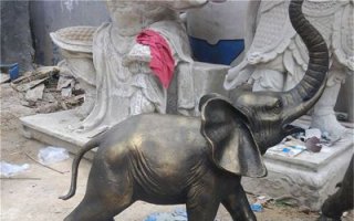 大象动物铜雕112