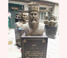 古代名人包拯胸像铜雕