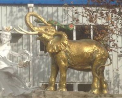 企业大象铸铜动物铜雕