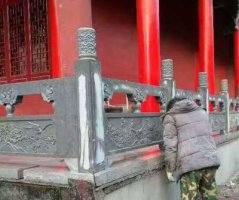 寺庙仿古栏板石雕