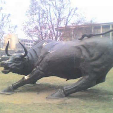 铜雕牛广场动物景观摆件