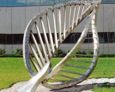 不锈钢公园抽象叶子雕塑