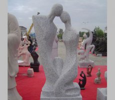 大理石情侣抽象雕塑