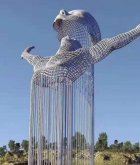 不锈钢镂空人物雕塑2