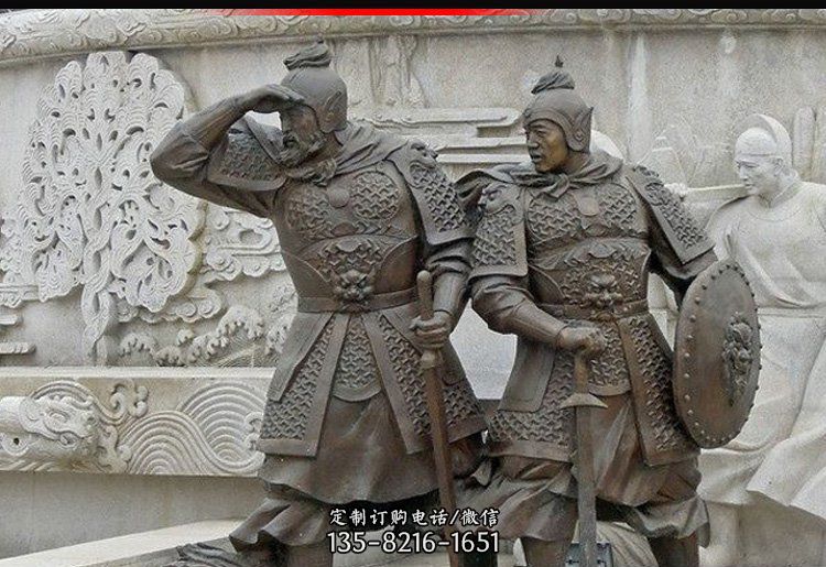 古代将士兵卒铸铜人物雕塑