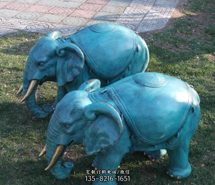 庭院动物大象铜雕塑