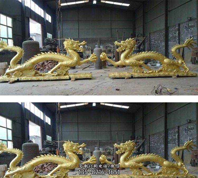 铜雕广场中国龙雕塑